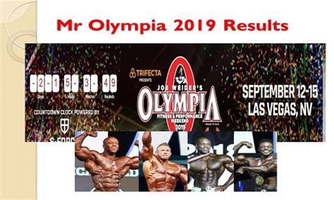2019 olympia results|2019 Mr. Olympia Results and Prize Money All .